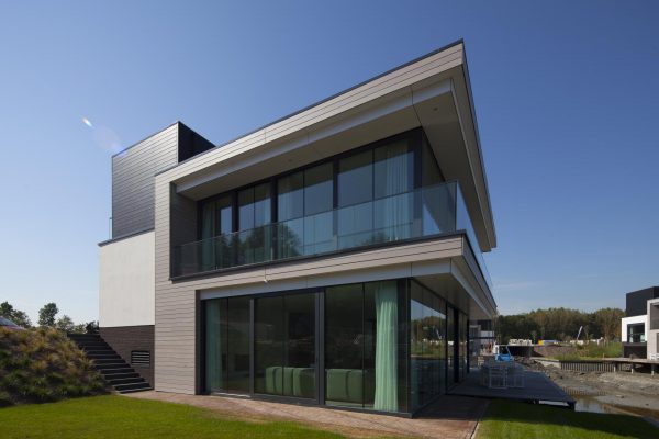Aluminium schuifpui zwart