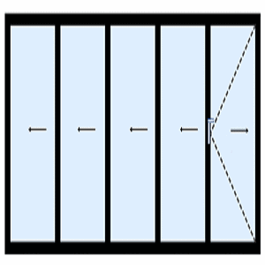 5-delige-vouwwand-met-loopdeur-naar-links-vouwend-loopdeur-naar-rechts