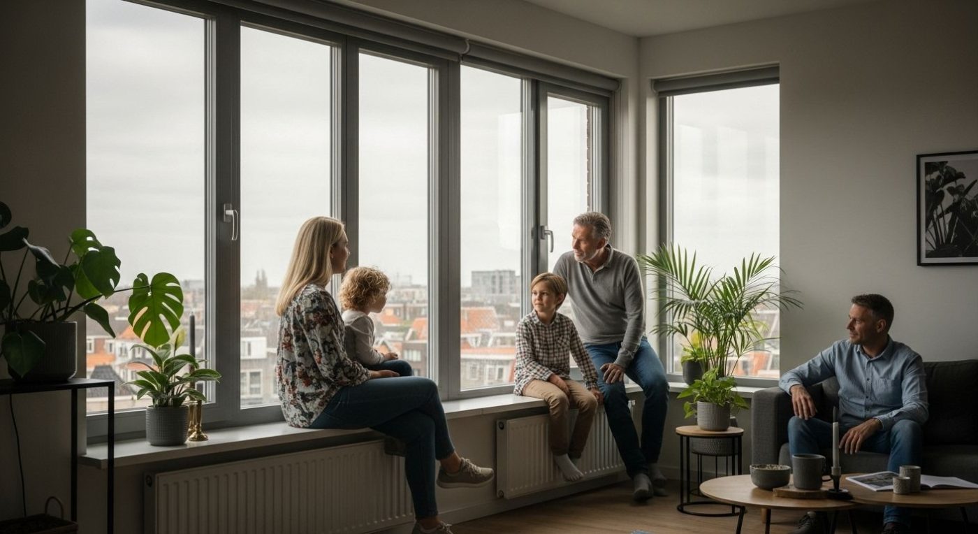 aluminium ramen moderne woning