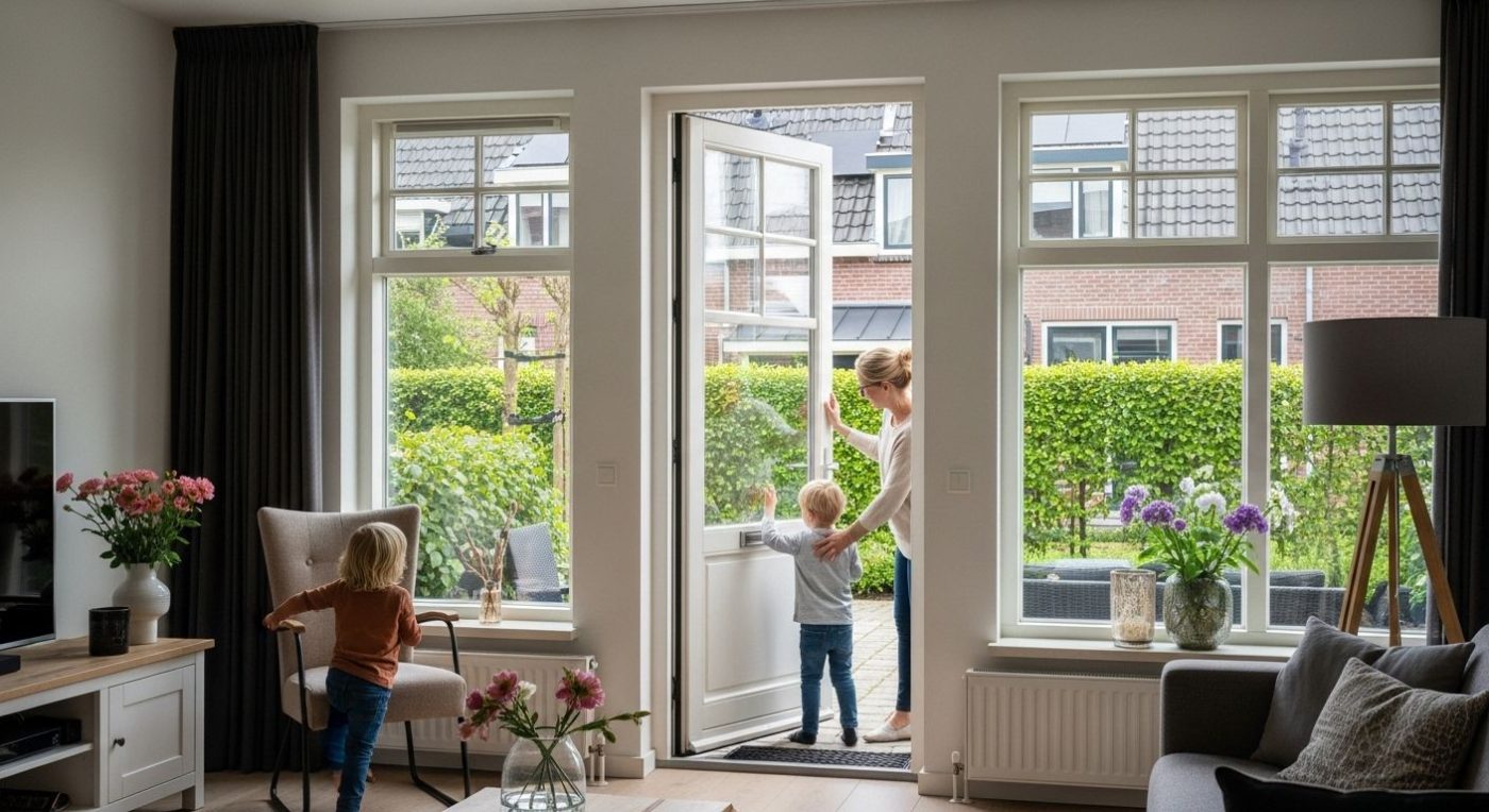 maatwerk kozijnen woonkamer gezin