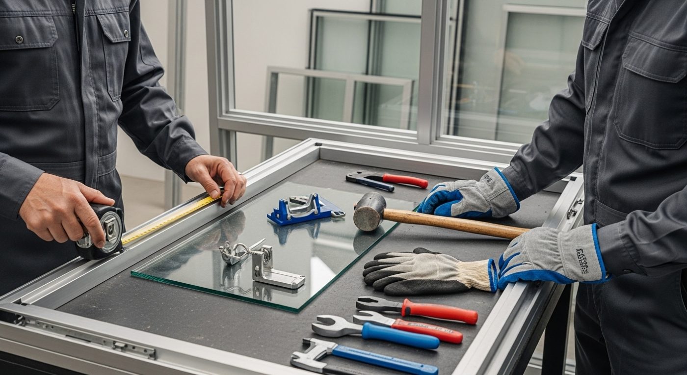 glas vervangen aluminium kozijn