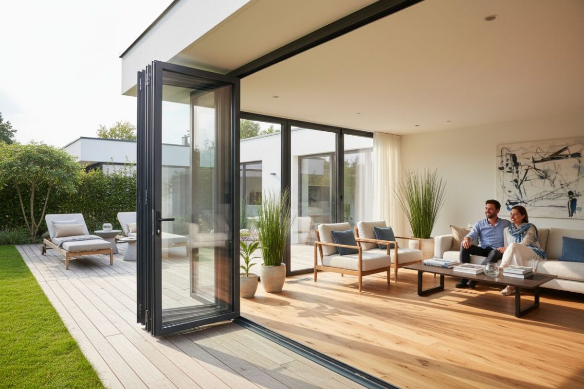 aluminium vouwwand interieur