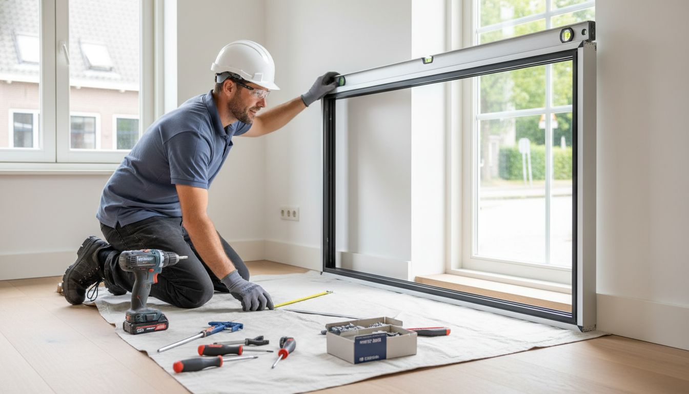 aluminium kozijn montage