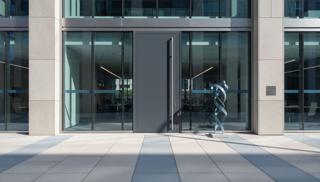 moderne aluminium deur entree