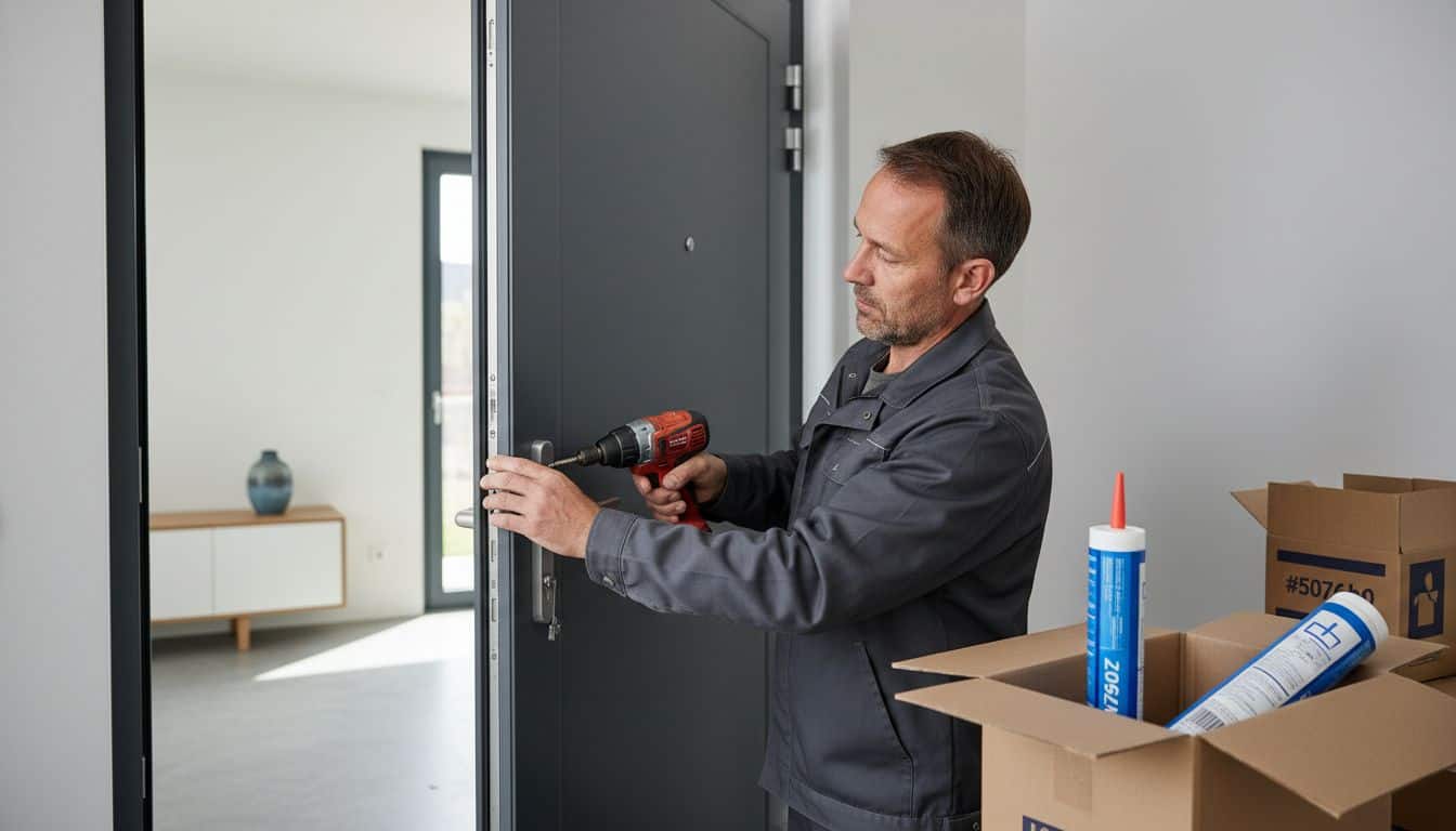 aluminium deur montage