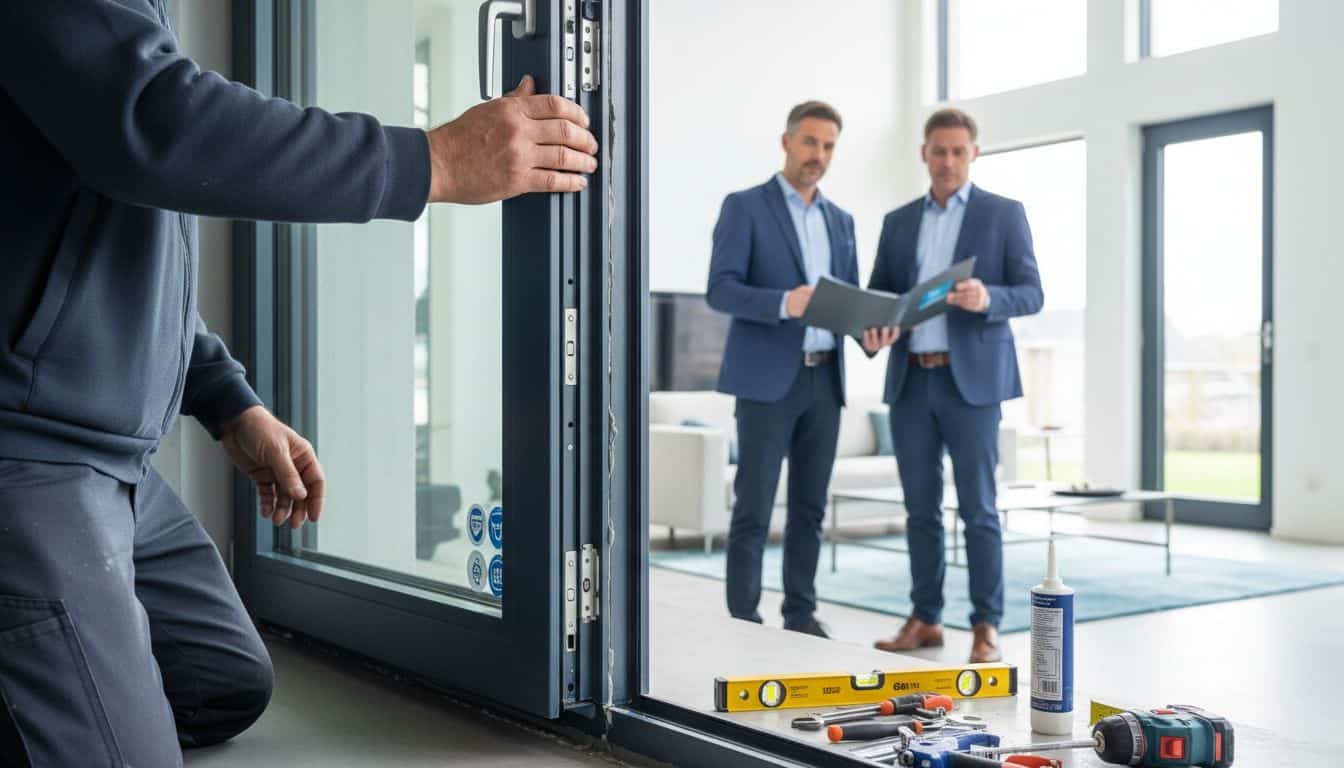 aluminium kozijn installatie