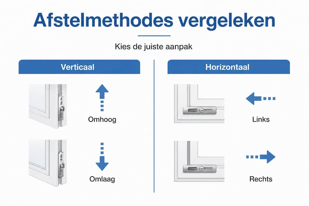 Overzicht: verschillende manieren om een aluminium deur af te stellen in beeld gebracht