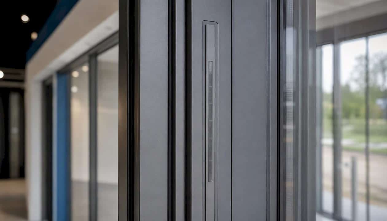 Aluminium schuifdeurprofiel met geïntegreerde ventilatierooster