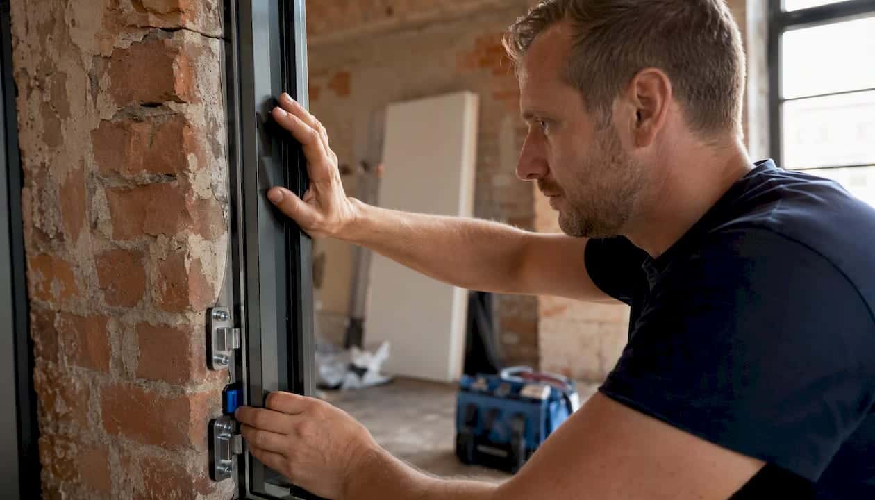 Aluminium frame eenvoudig plaatsen zonder te boren, gewoon met de hand