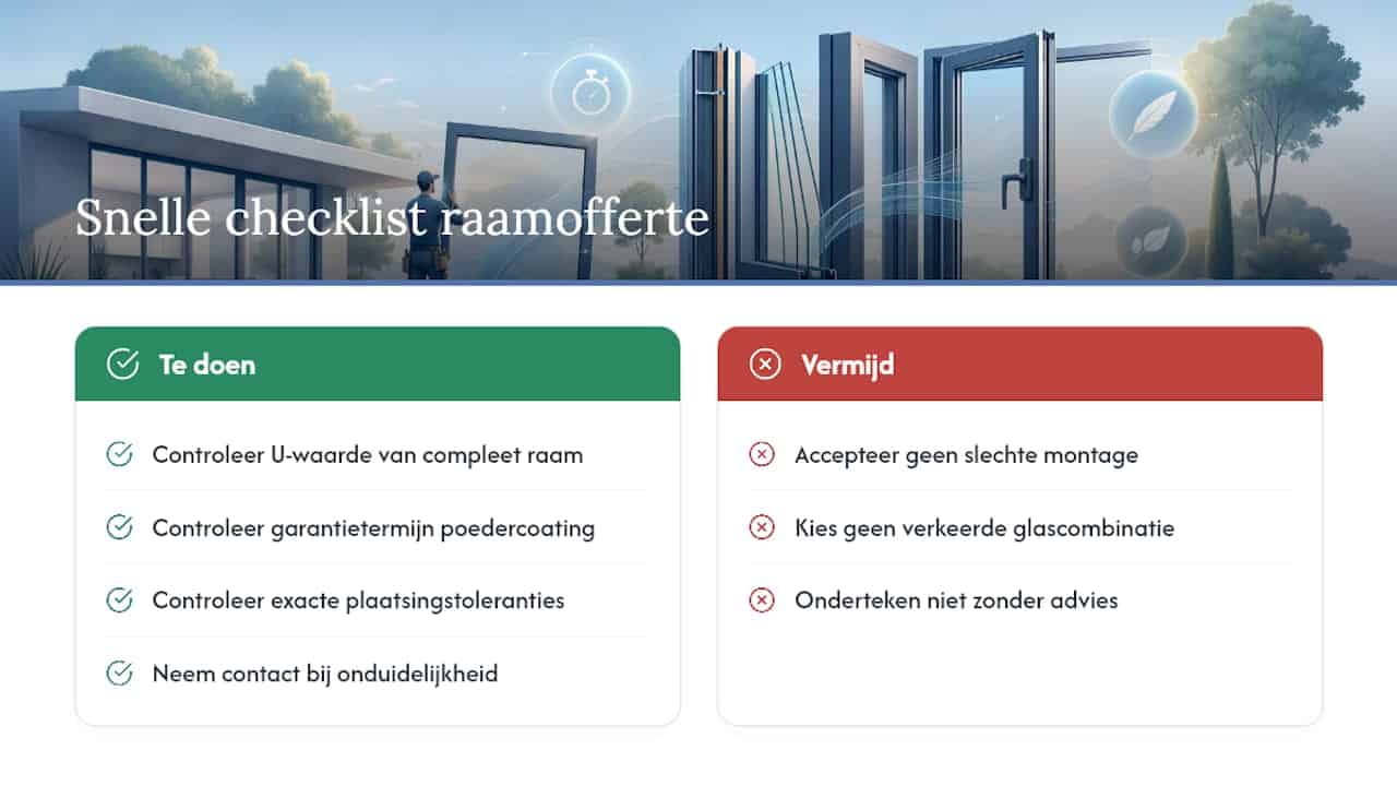 Praktische observatie en snelle checklist — overview diagram
