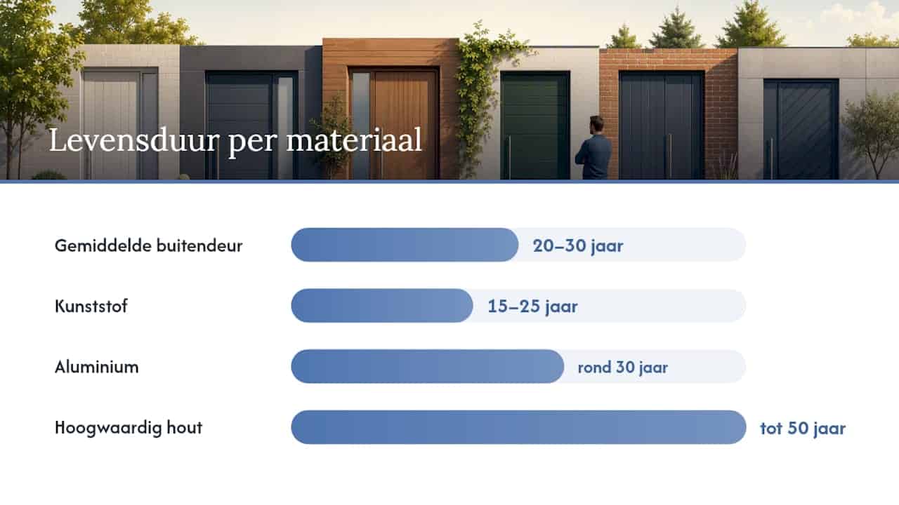 Realistische levensduur en waar toch onderhoud nodig is — overview diagram