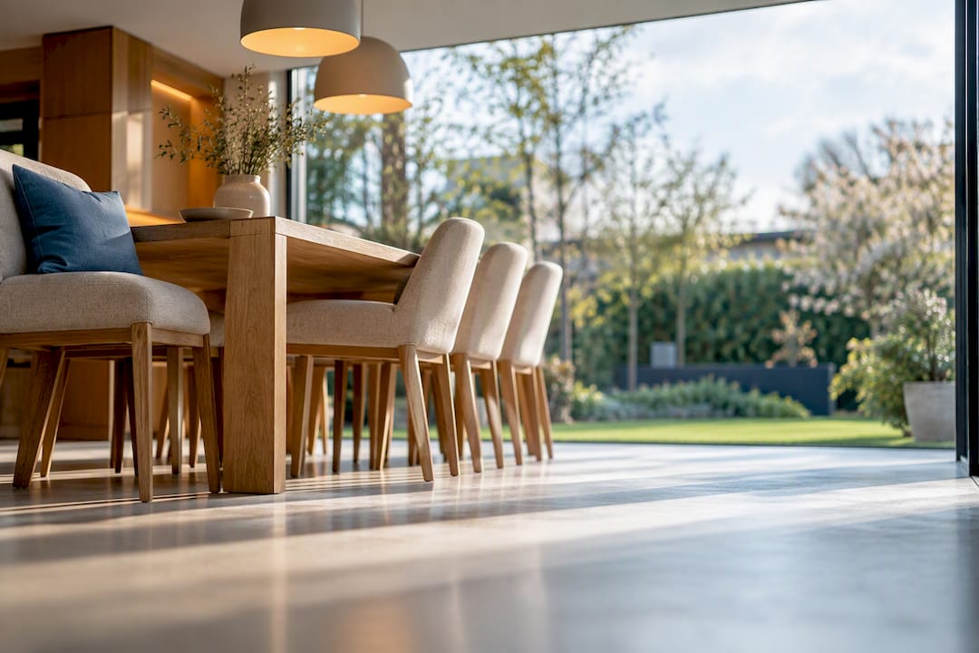 Ruime glaspartij zorgt voor veel daglicht in moderne uitbouw