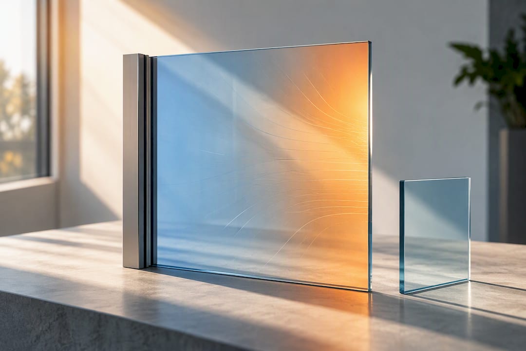 Weergave van thermische spanningen in glas