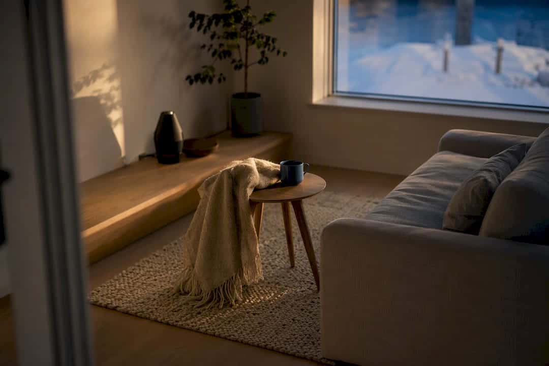 Woonruimte met gelijkmatige warmte na renovatie