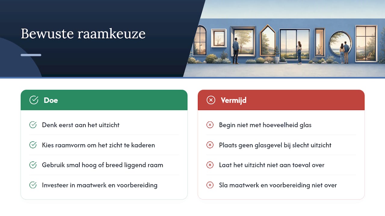 Waarom een bewuste raamkeuze het woongenot verandert — overview diagram