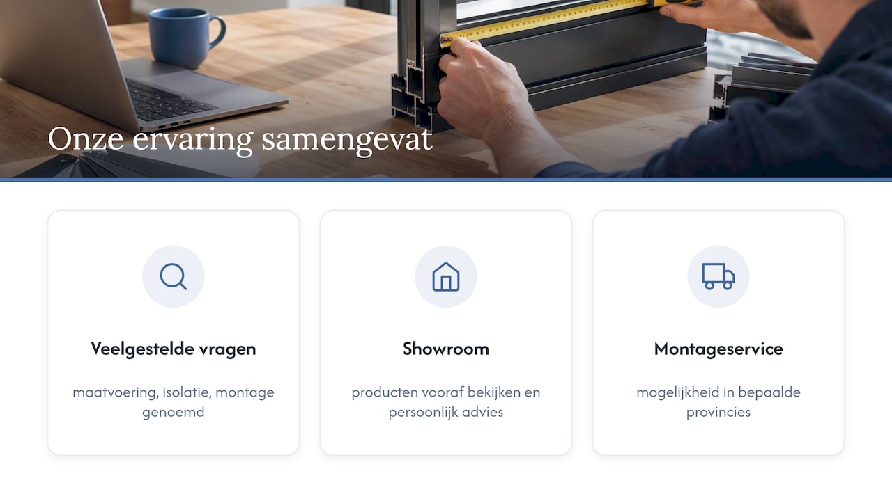 Onze ervaring met maatwerk aluminium kozijnen — overview diagram
